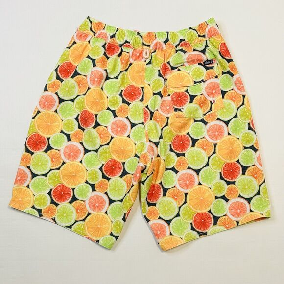 Johnnie-O Size Med Bridgetown Lemonade Board Short Swim Trunks 8.5 In $85 Orange - Picture 5 of 14